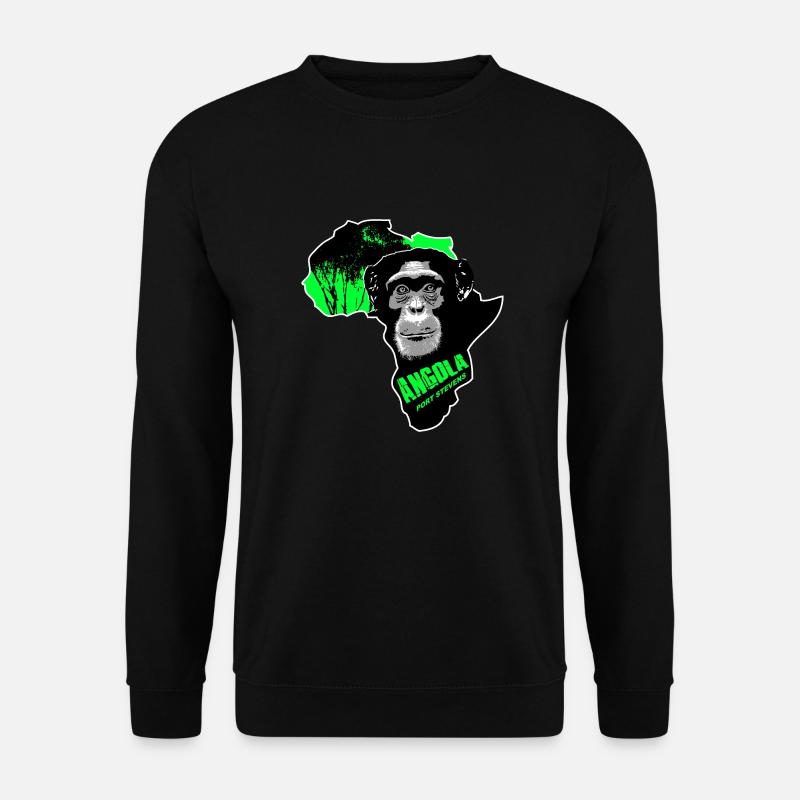 Angola - Chimpanzees - Unisex Sweatshirt - black