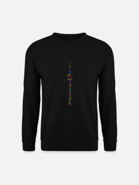 Stuttgart Fernsehturm (bunt) - Unisex Pullover - Schwarz