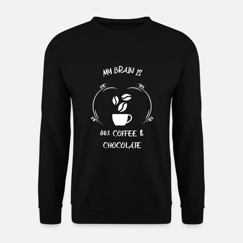 Café, expresso, café et chocolat - Sweat-shirt Unisexe - noir
