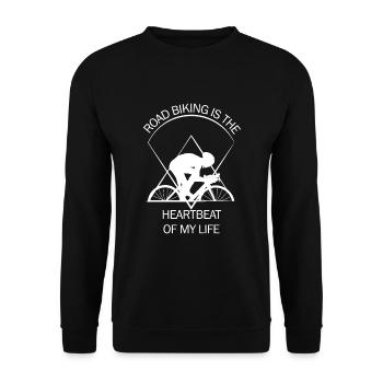 Racer - Unisex Sweatshirt - black - Front - Alina (178cm) & Michal (187cm)