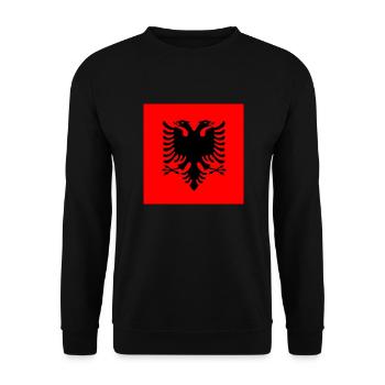 Albania - albania - Unisex Sweatshirt - black - Front - Alina (178cm) & Michal (187cm)