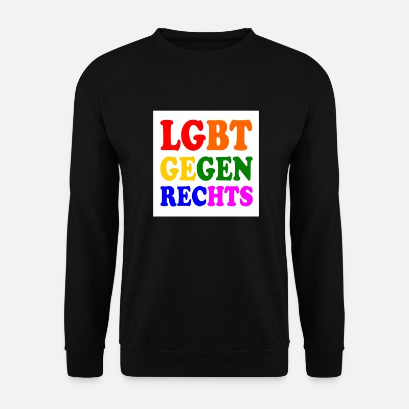 Lgbt against the right - Unisex Sweatshirt - black