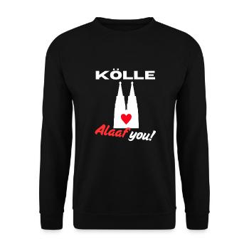 Carnival Cologne Cologne Alaaf Cologne Cathedral Shrove Monday - Unisex Sweatshirt - black - Front - Alina (178cm) & Michal (187cm)