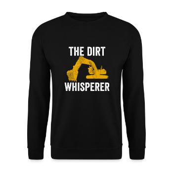 Excavator Construction Worker - Unisex Sweatshirt - black - Front - Alina (178cm) & Michal (187cm)