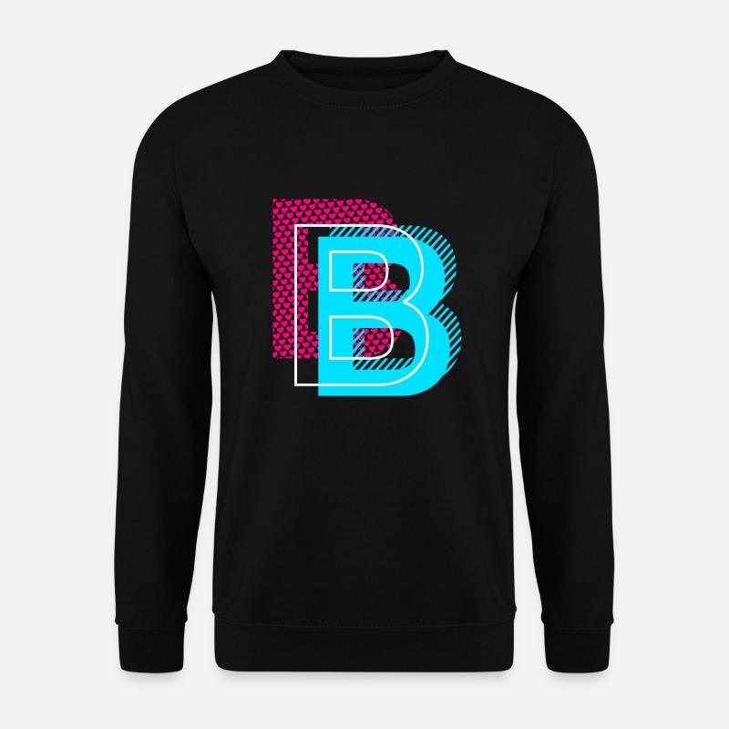Lettre initiale B - Sweat-shirt Unisexe - noir