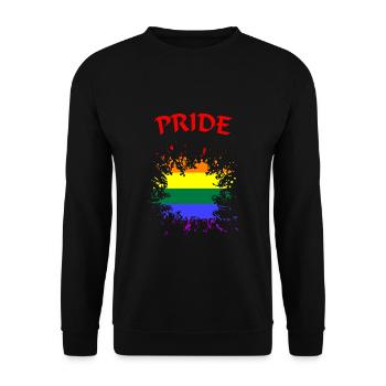 LGBTQ Pride - Unisex Pullover - Schwarz - Vorne - Alina (178cm) & Michal (187cm)