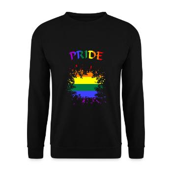 LGBTQ Pride - Unisex Pullover - Schwarz - Vorne - Alina (178cm) & Michal (187cm)