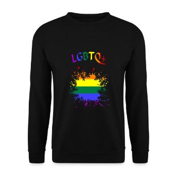 LGBTQ lgbtq - Unisex Pullover - Schwarz - Vorne - Alina (178cm) & Michal (187cm)