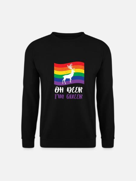 lgbt reh - Unisex Pullover - Schwarz