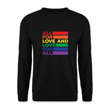 lgBT - Sweat-shirt Unisexe - noir - Devant - Alina (178cm) & Michal (187cm)