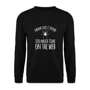 Araignée - Sweat-shirt Unisexe - noir - Devant - Alina (178cm) & Michal (187cm)