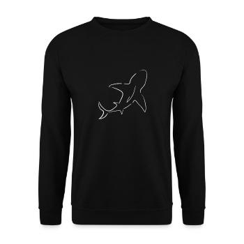 hai - Unisex Pullover - Schwarz - Vorne - Alina (178cm) & Michal (187cm)