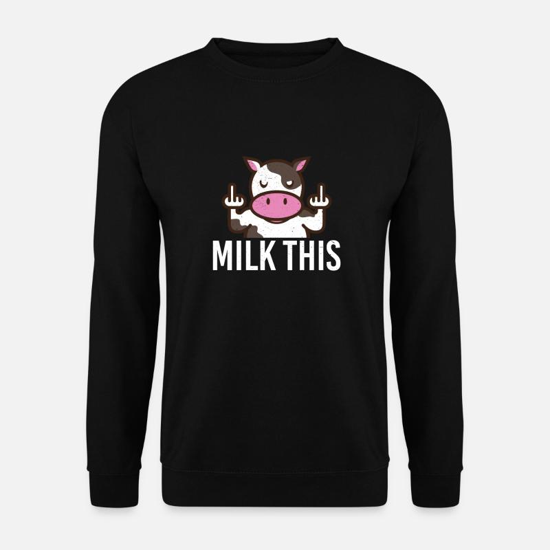 vache - Sweat-shirt Unisexe - noir