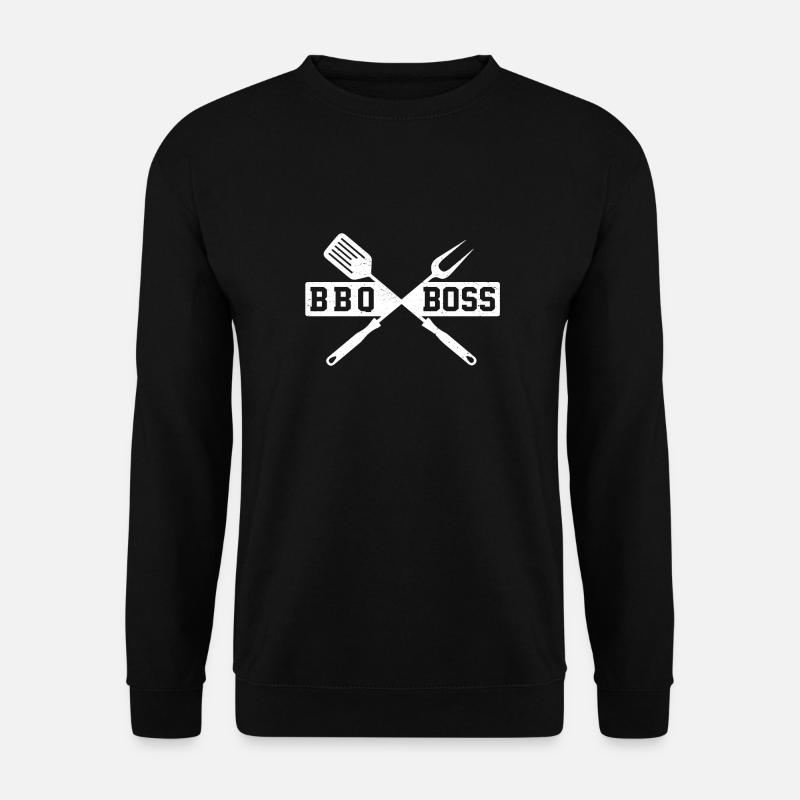 Lustig Grillmeister Spruch - Unisex Pullover - Schwarz
