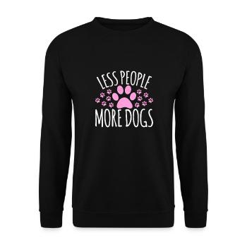 Funny Dog Lover Pet Mom Dad Women Girl Birthday - Unisex Pullover - Schwarz - Vorne - Alina (178cm) & Michal (187cm)