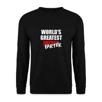 Lustige Kind Mann Opa Sprüche Tochter Baby 2020 - Unisex Pullover - Schwarz - Vorne - Alina (178cm) & Michal (187cm)