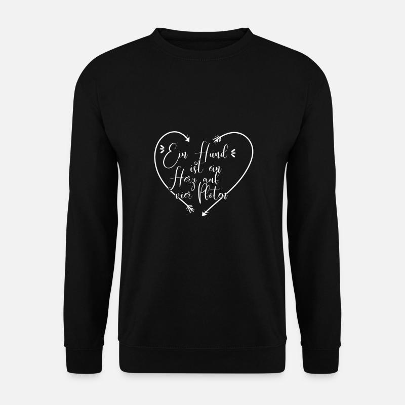 hund - Unisex Pullover - Schwarz