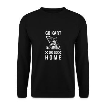 kart - Sweat-shirt Unisexe - noir - Devant - Alina (178cm) & Michal (187cm)