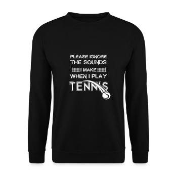 Tennis - Unisex Pullover - Schwarz - Vorne - Alina (178cm) & Michal (187cm)