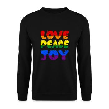 LGBT - Unisex Pullover - Schwarz - Vorne - Alina (178cm) & Michal (187cm)