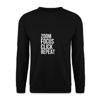 Photographer - Unisex Sweatshirt - black - Front - Alina (178cm) & Michal (187cm)