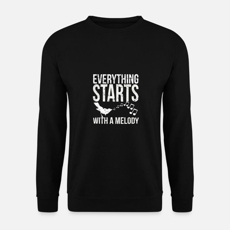Vogel sänger - Unisex Pullover - Schwarz
