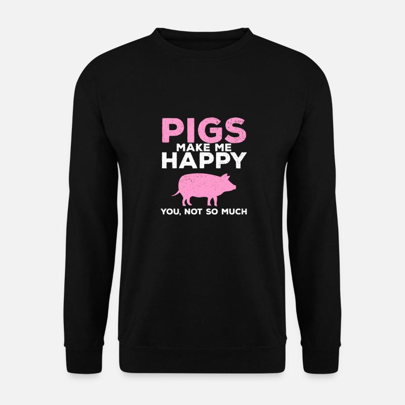 Schwein - Unisex Pullover - Schwarz