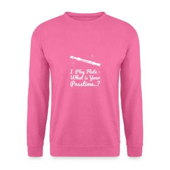 Flûte - Sweat-shirt Unisexe - rose - Devant