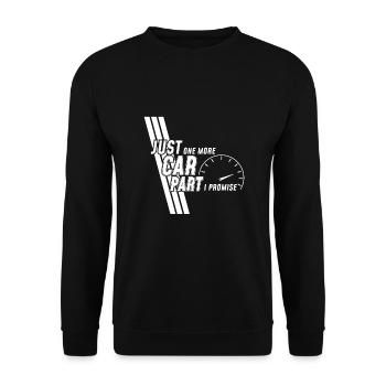 Car - Unisex Sweatshirt - black - Front - Alina (178cm) & Michal (187cm)