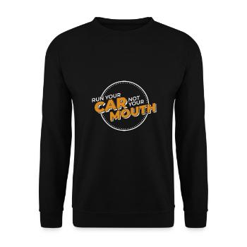 Car - Unisex Sweatshirt - black - Front - Alina (178cm) & Michal (187cm)