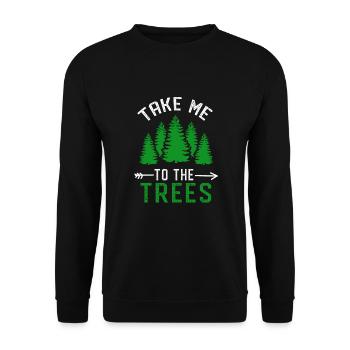 natur - Unisex Pullover - Schwarz - Vorne - Alina (178cm) & Michal (187cm)