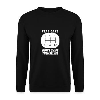 automobile - Unisex Sweatshirt - black - Front - Alina (178cm) & Michal (187cm)