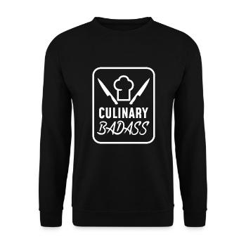 cuisinier - Sweat-shirt Unisexe - noir - Devant - Alina (178cm) & Michal (187cm)