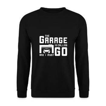 automobile - Unisex Sweatshirt - black - Front - Alina (178cm) & Michal (187cm)