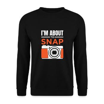 photographer - Unisex Sweatshirt - black - Front - Alina (178cm) & Michal (187cm)