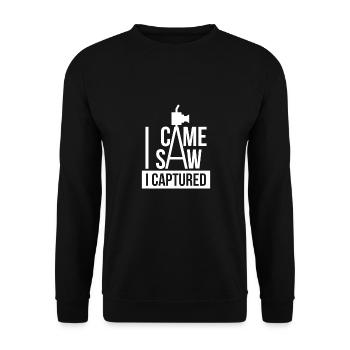 photographer - Unisex Sweatshirt - black - Front - Alina (178cm) & Michal (187cm)