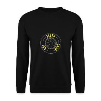 car - Unisex Sweatshirt - black - Front - Alina (178cm) & Michal (187cm)