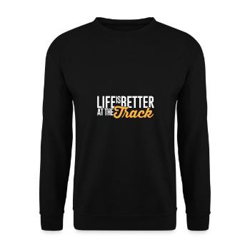 car - Unisex Sweatshirt - black - Front - Alina (178cm) & Michal (187cm)
