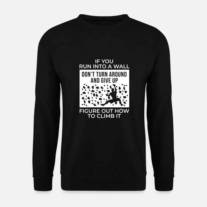 Klettern - Unisex Pullover - Schwarz