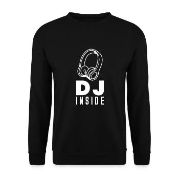 dj - Sweat-shirt Unisexe - noir - Devant - Alina (178cm) & Michal (187cm)