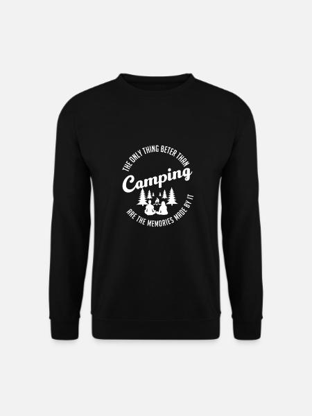 camping - Unisex Pullover - Schwarz