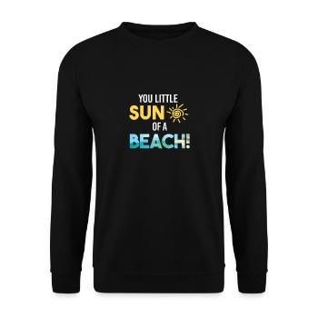 urlaub - Unisex Pullover - Schwarz - Vorne - Alina (178cm) & Michal (187cm)