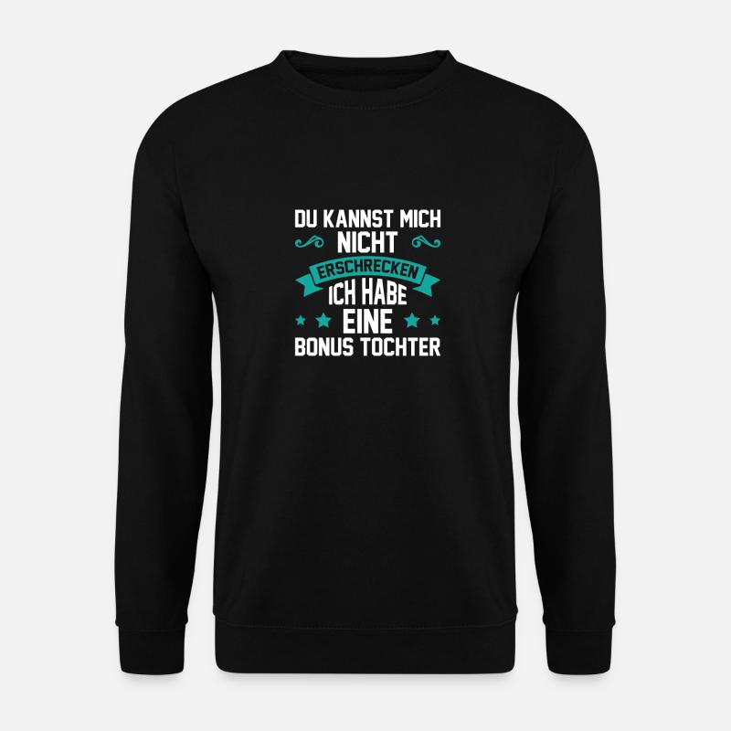 Vatertagsgeschenk Papa Bonus Vater Tochter Sohn - Unisex Pullover - Schwarz