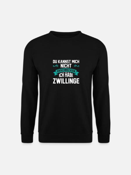 Vatertagsgeschenk Zwilling Papa Vater Vatertag - Unisex Pullover - Schwarz