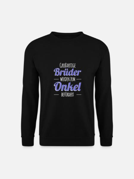 Lustig Vatertag Bester Onkel Welt Spruch Geschenk - Unisex Pullover - Schwarz