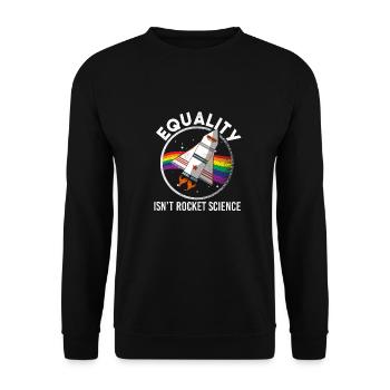 L'amour est fierté Herz Égalité Dame Herr Frau Merch - Sweat-shirt Unisexe - noir - Devant - Alina (178cm) & Michal (187cm)