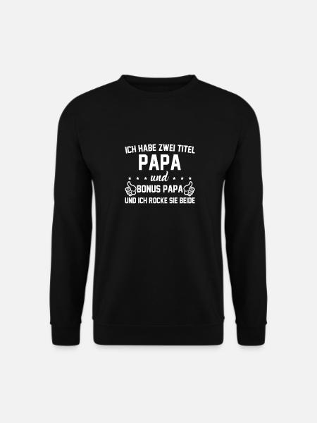Bonus Papa - Unisex Pullover - Schwarz