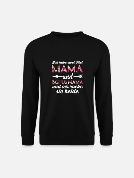 Bonus Mama - Unisex Pullover - Schwarz