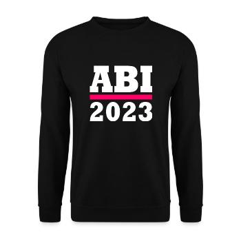 Abi 2023 - Unisex Pullover - Schwarz - Vorne - Alina (178cm) & Michal (187cm)