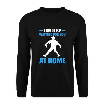 Softball Softball-Spieler - Unisex Pullover - Schwarz - Vorne - Alina (178cm) & Michal (187cm)